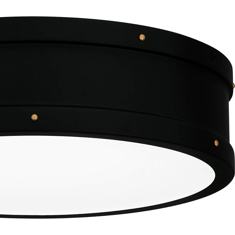 Image 7 Ahoy Integrated LED Matte Black Flush Mount Light more views