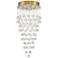 Aida 18" Wide Gold Pouring Crystal Ceiling Light