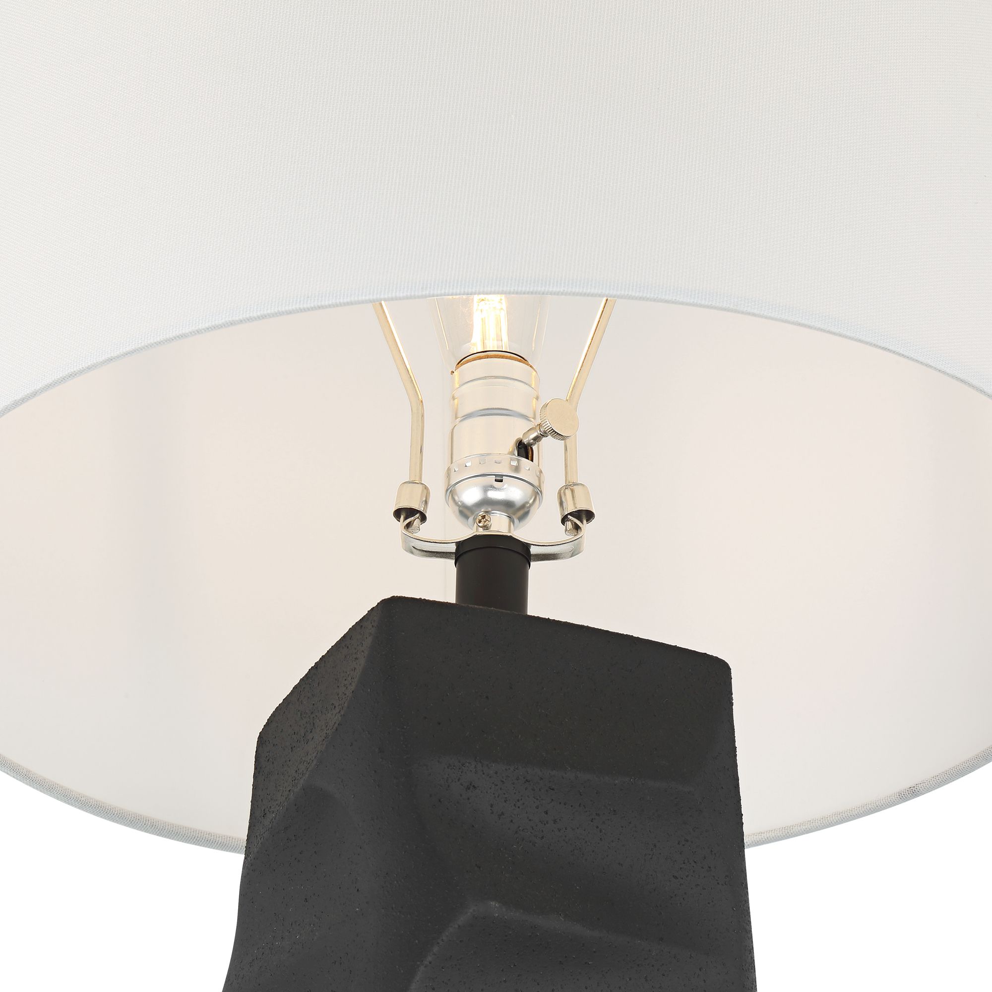 Image 4 Aidan 31" High Modern Black Ceramic Table Lamp with Dimmer more views