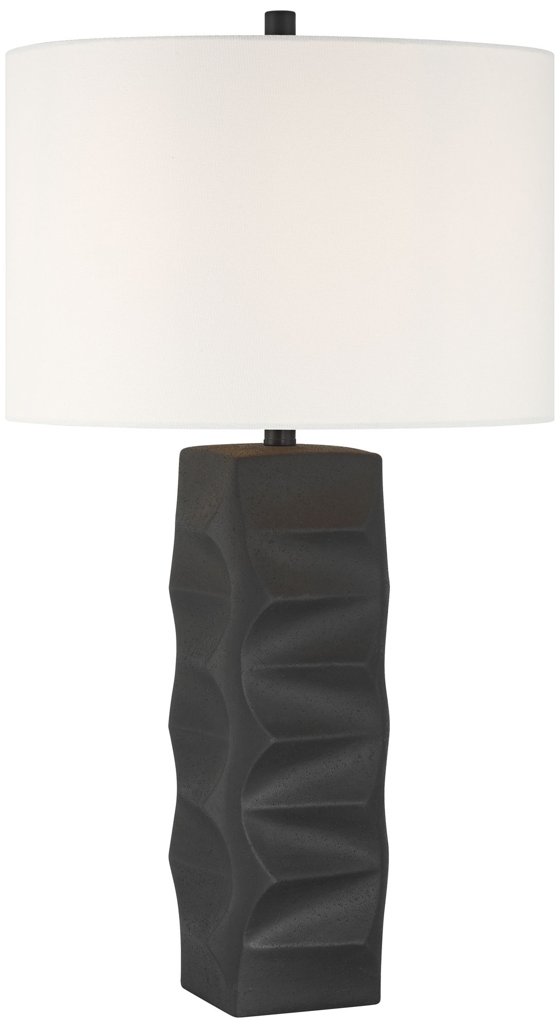 Image 2 Aidan 31" High Modern Black Ceramic Table Lamp