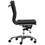 3_Aidan Black Armless Adjustable Office Chair more views