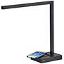 Aidan Matte Black Charge LED Desk Lamp with USB Port
