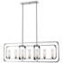 Aideen 42 1/4" Wide Chrome 7-Light Linear Pendant