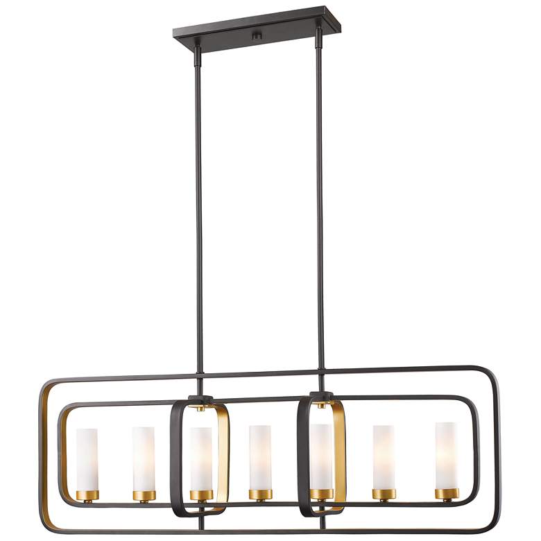 Image 1 Aideen by Z-Lite Bronze Gold 7 Light Island Pendant