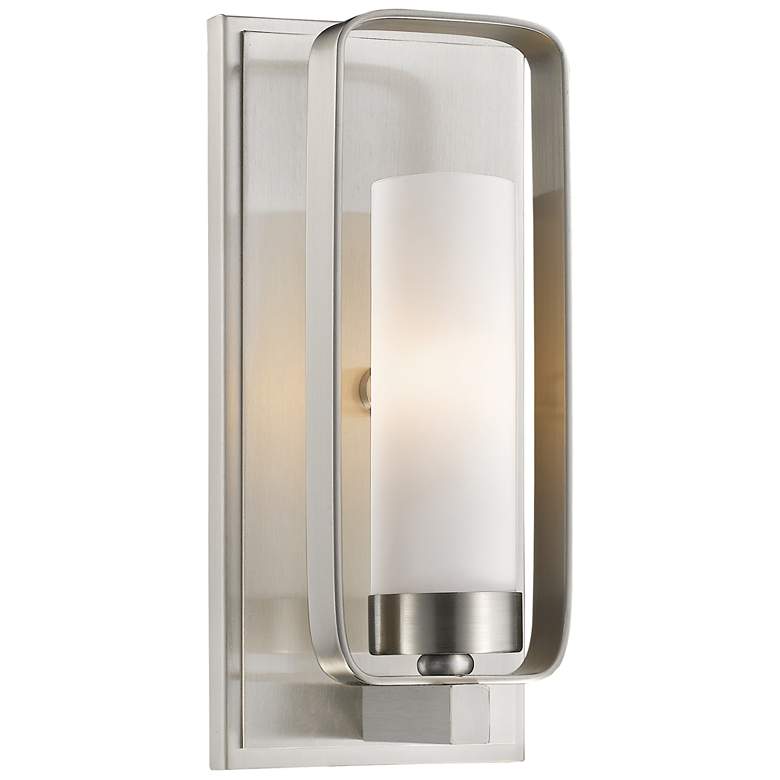 Image 1 Aideen by Z-Lite Brushed Nickel 1 Light Wall Sconce