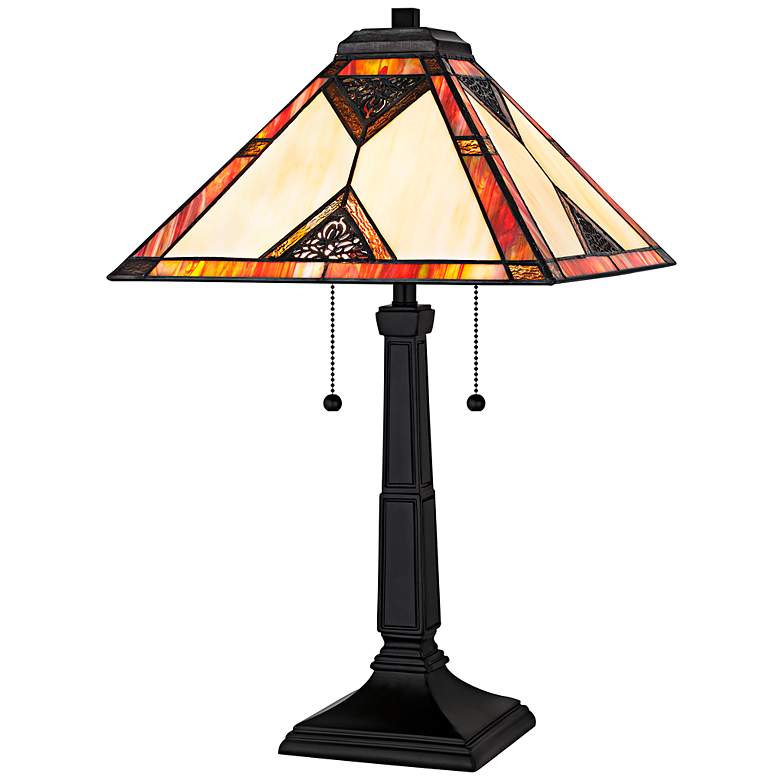 Image 1 Aiden 2-Light Matte Black Table Lamp
