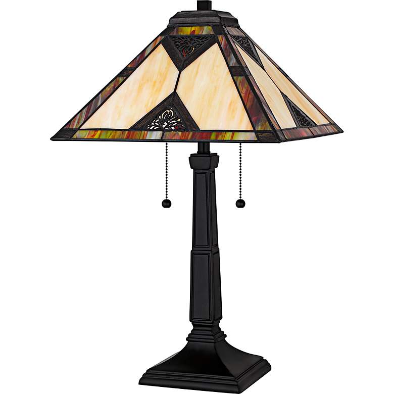 Image 2 Aiden 2-Light Matte Black Table Lamp more views
