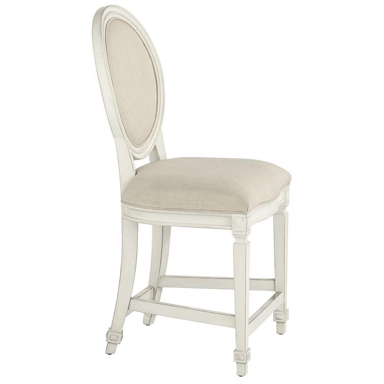 Image 7 Aiden Allegro 23 1/2" Almond and Vanilla Counter Stools Set of 2 more views