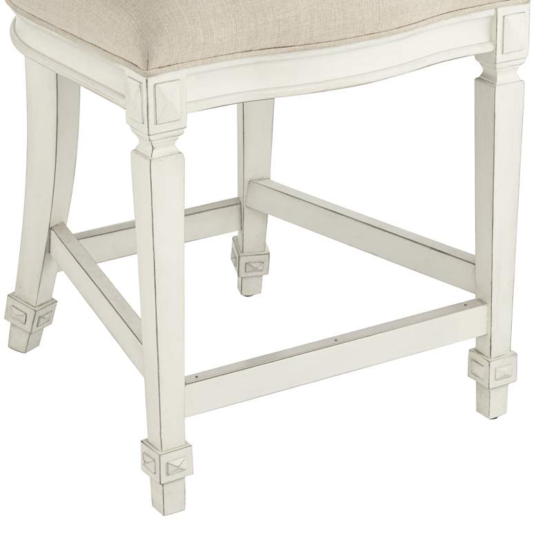 Image 5 Aiden Allegro 23 1/2 inch High Vanilla and Almond Counter Stool more views