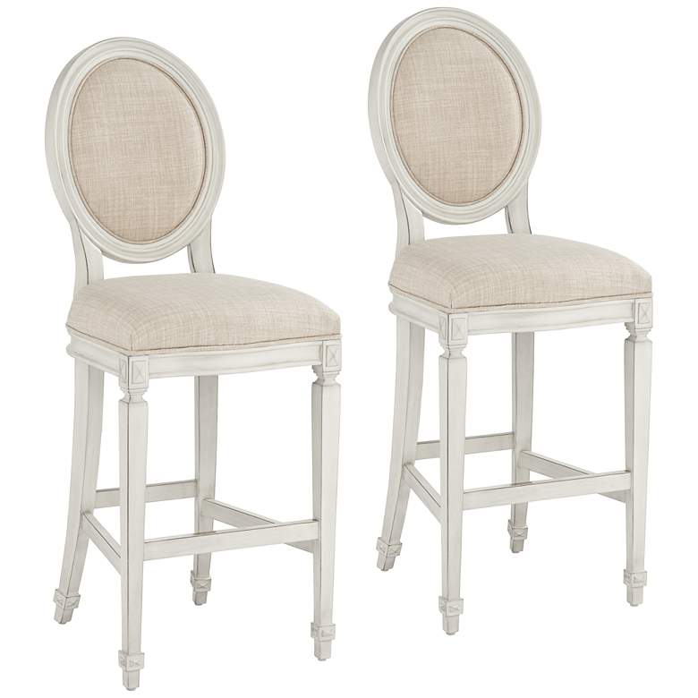 Image 1 Aiden Allegro 31" Almond and Vanilla Bar Stools Set of 2