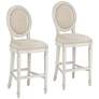 1_Aiden Allegro 31" Almond and Vanilla Bar Stools Set of 2