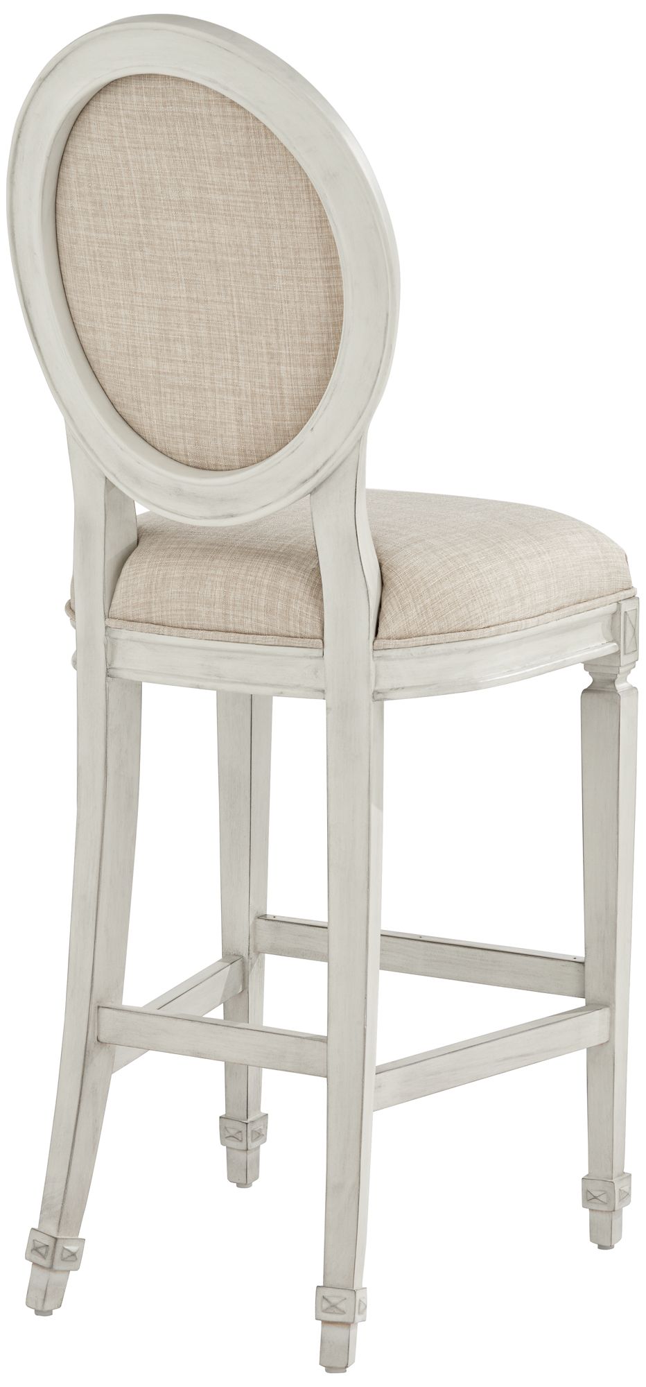 Aiden Allegro 31" Almond and Vanilla Bar Stools Set of 2