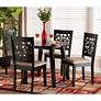 Aiden Beige Fabric 5-Piece Dining Table and Chairs Set