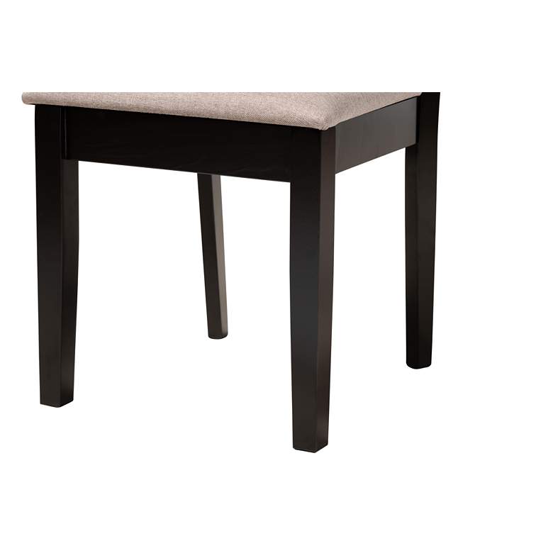 Image 5 Aiden Beige Fabric 5-Piece Dining Table and Chairs Set more views