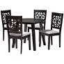 2_Aiden Gray Fabric 5-Piece Dining Table and Chairs Set