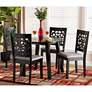 Aiden Gray Fabric 5-Piece Dining Table and Chairs Set