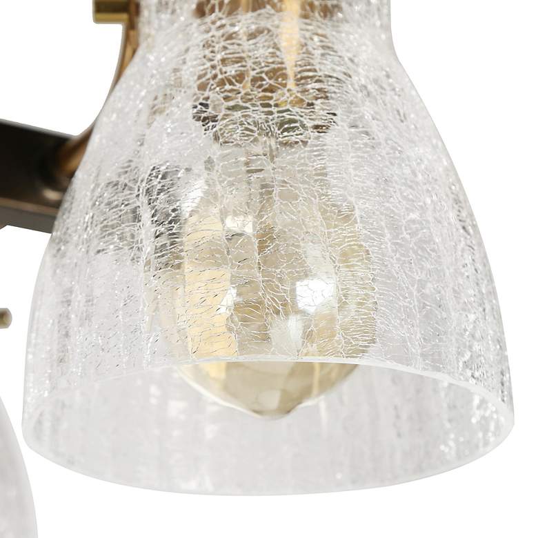 Image 6 Aidtyrtm 37 1/2"W Brass and Black 8-Light Island Chandelier more views