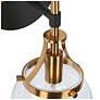 3_Aiglitis 10 1/2"H Matte Black and Plating Brass Wall Sconce more views