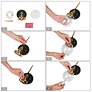 7_Aiglitis 10 1/2"H Matte Black and Plating Brass Wall Sconce more views