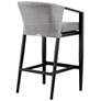 7_Aileen 30" Black and Gray Wicker Outdoor Bar Stool more views