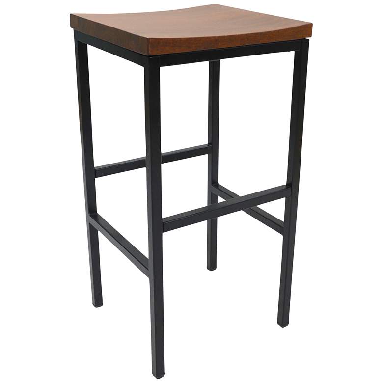 Image 2 Aileen 30" Warm Chestnut Wood Bar Stool