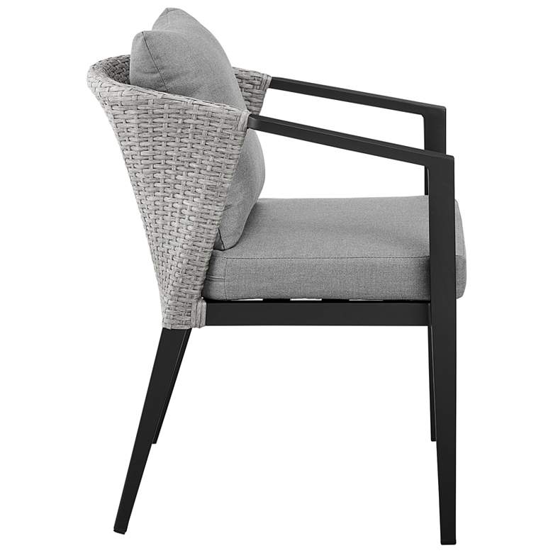 Image 5 Aileen Set of 2 Outdoor Patio Dining Chairs in Aluminum and Wicker more views