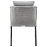 Aileen Set of 2 Outdoor Patio Dining Chairs in Aluminum and Wicker
