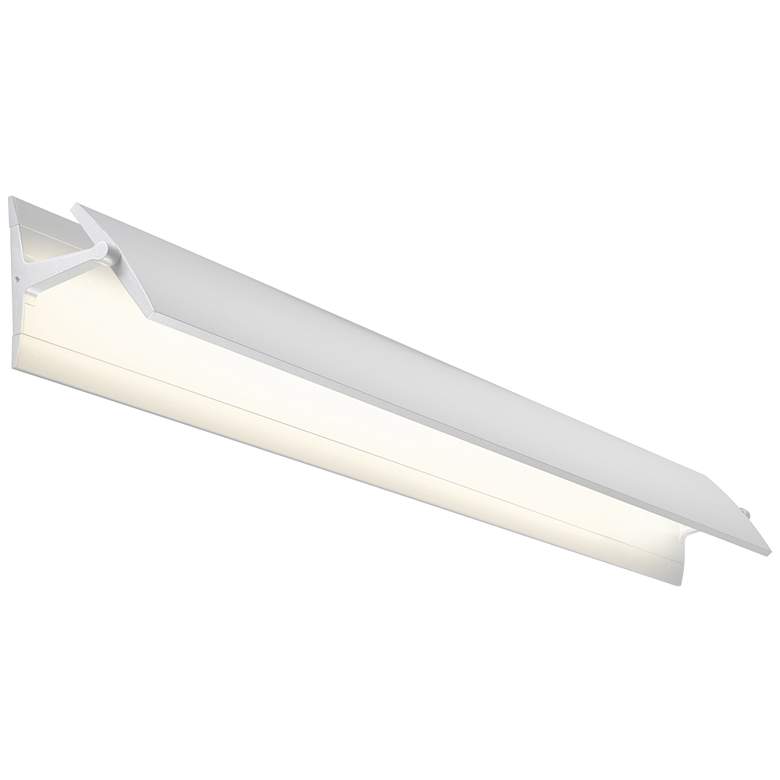 Image 1 Aileron 4" High Textured White LED Wall Sconce