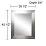 Ailey Silver 39 1/2" x 45 1/2" Rectangular Wall Mirror