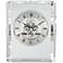 Aimee 6" High Rectangular Crystal Table Clock