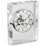 Aimee 6" High Rectangular Crystal Table Clock