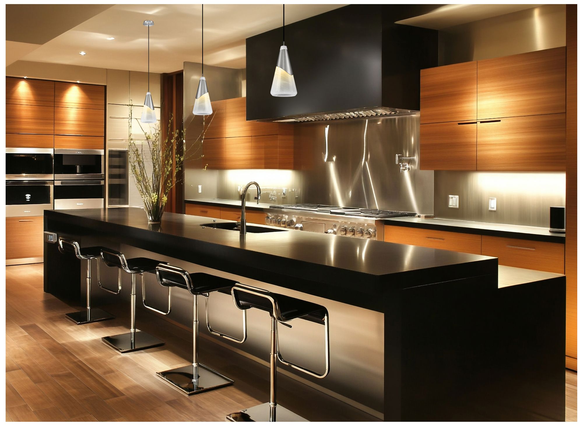 Image 3 Aimie by Z-Lite Brushed Nickel 1 Light Pendant more views