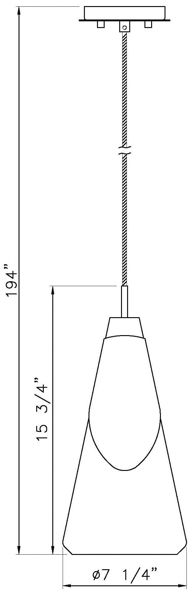 Aimie by Z-Lite Brushed Nickel 1 Light Pendant