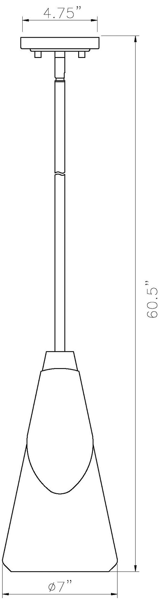 Aimie by Z-Lite Brushed Nickel 1 Light Pendant