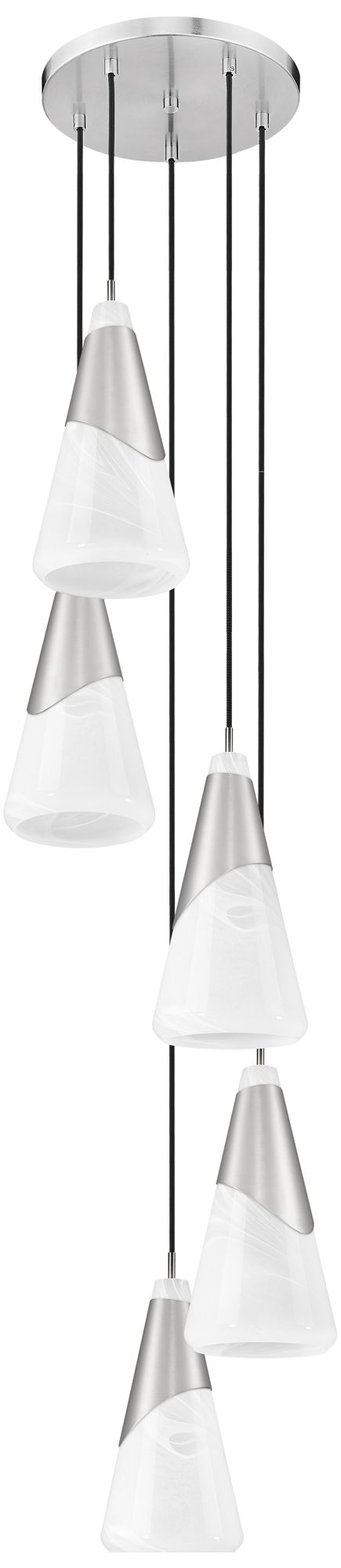 Image 7 Aimie by Z-Lite Brushed Nickel 5 Light Chandelier more views