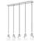 Aimie by Z-Lite Brushed Nickel 5 Light Linear Chandelier