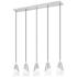 Aimie by Z-Lite Brushed Nickel 5 Light Linear Chandelier