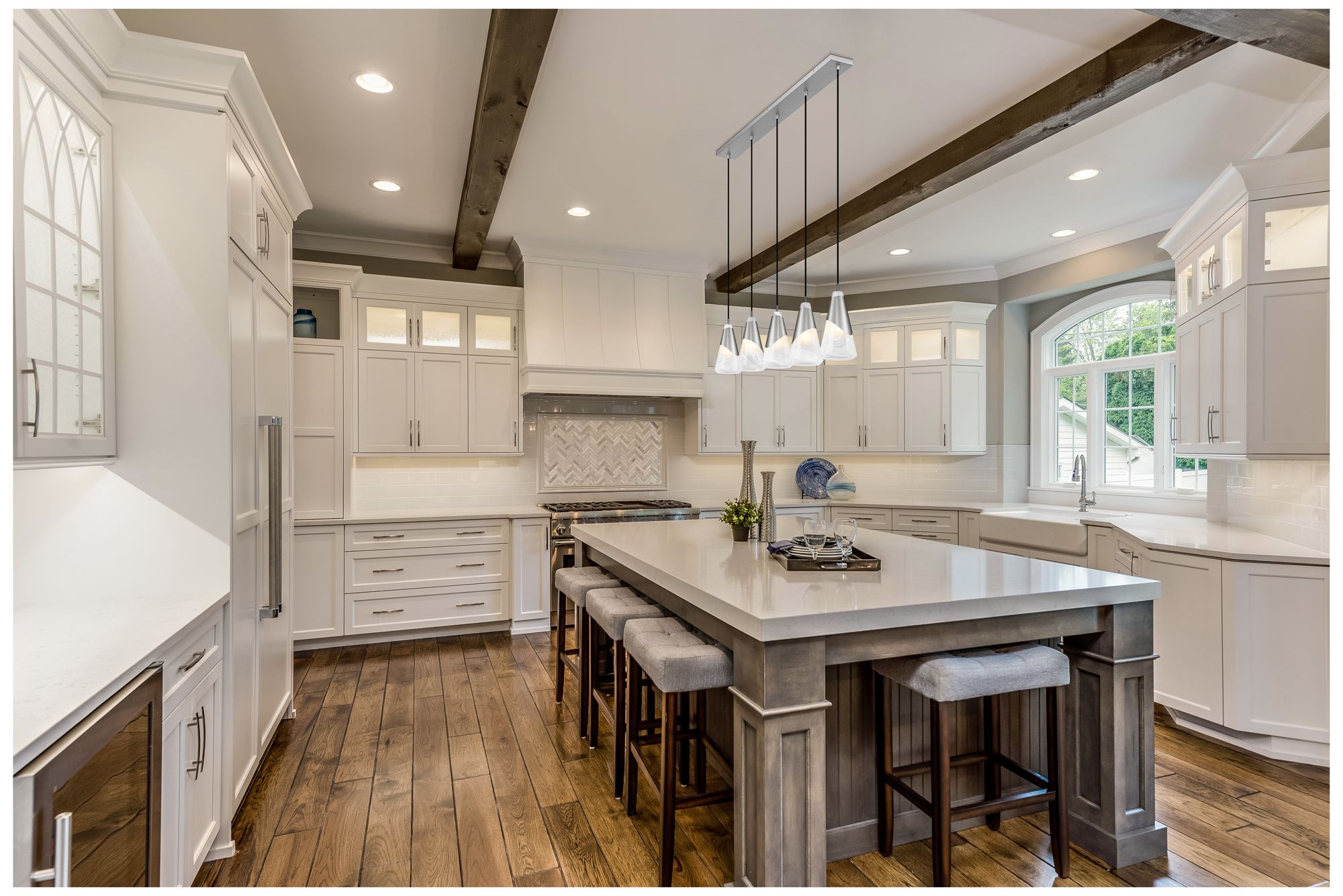 Image 3 Aimie by Z-Lite Brushed Nickel 5 Light Linear Chandelier more views