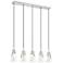 Aimie by Z-Lite Brushed Nickel 5 Light Linear Chandelier