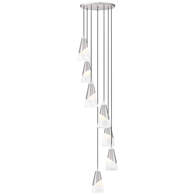 Image 1 Aimie by Z-Lite Brushed Nickel 7 Light Chandelier