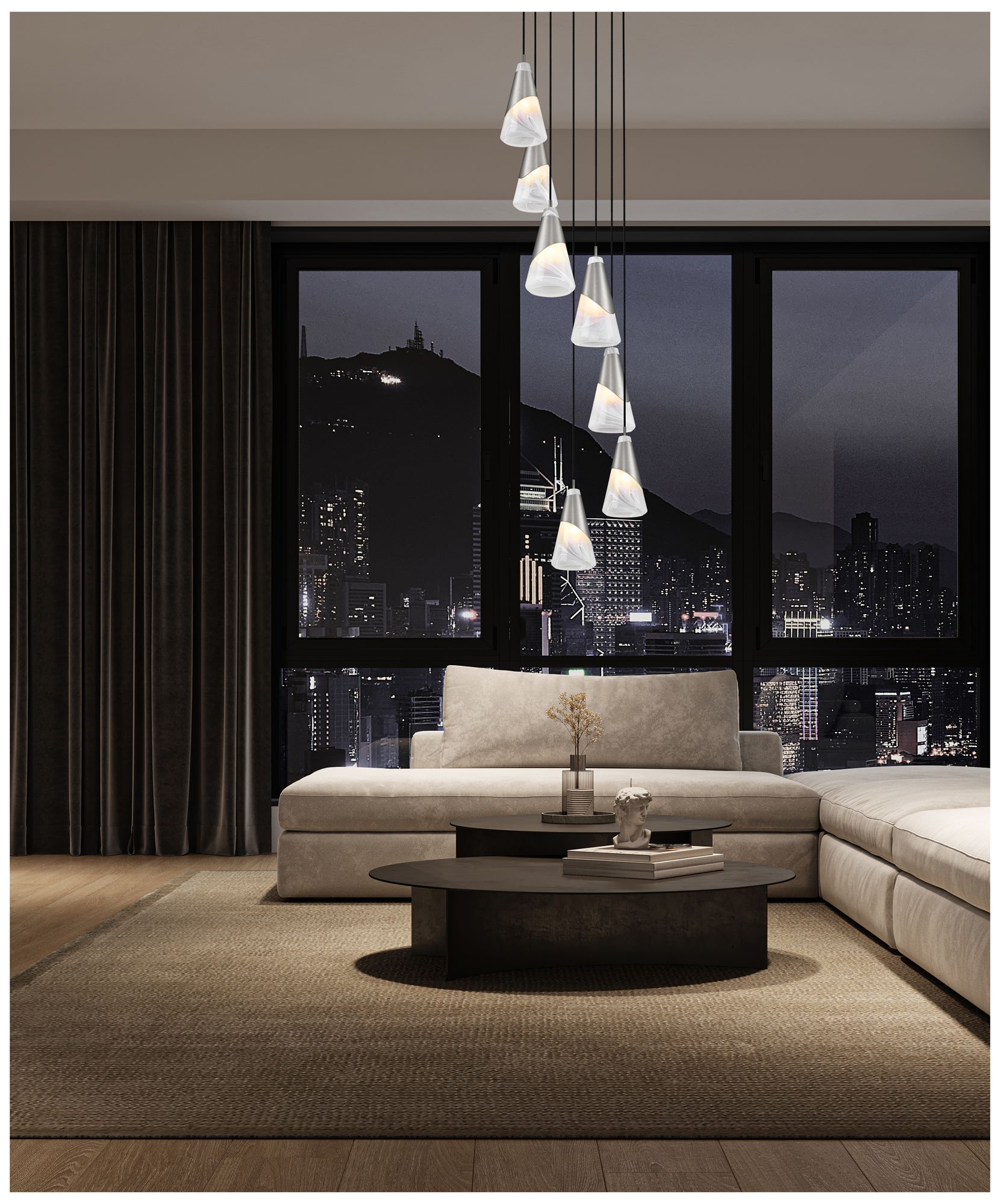 Image 2 Aimie by Z-Lite Brushed Nickel 7 Light Chandelier more views