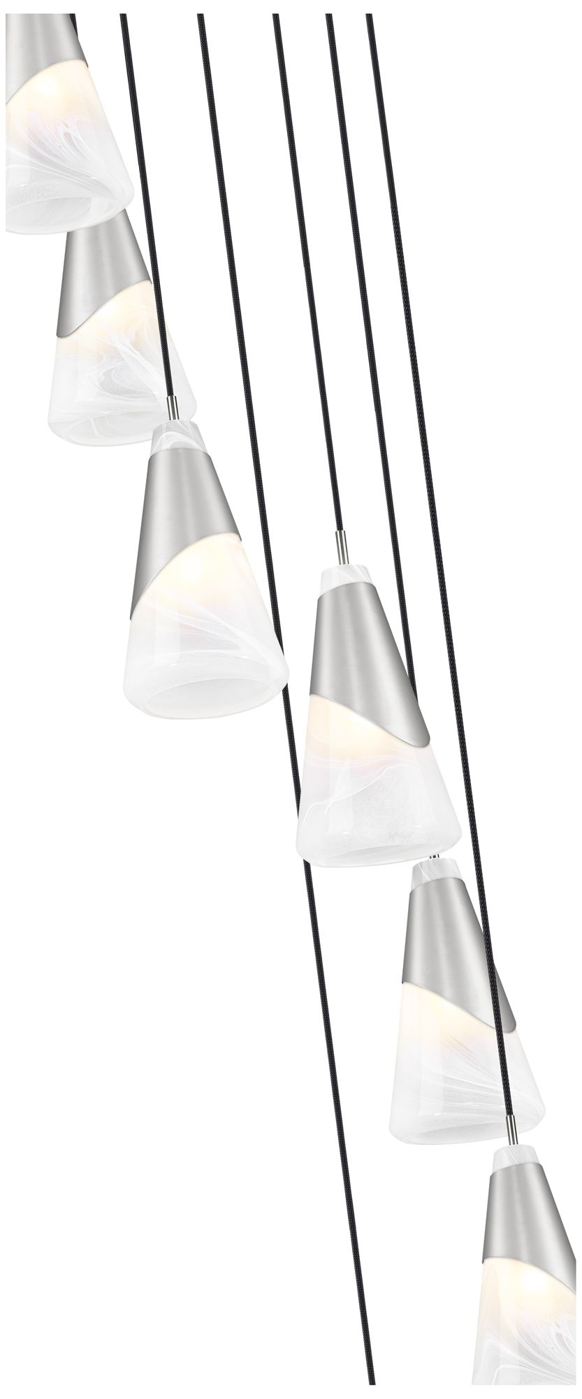 Image 6 Aimie by Z-Lite Brushed Nickel 7 Light Chandelier more views