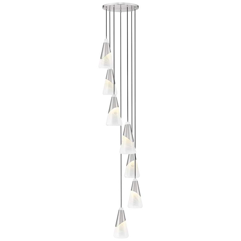 Image 1 Aimie by Z-Lite Brushed Nickel 7 Light Chandelier