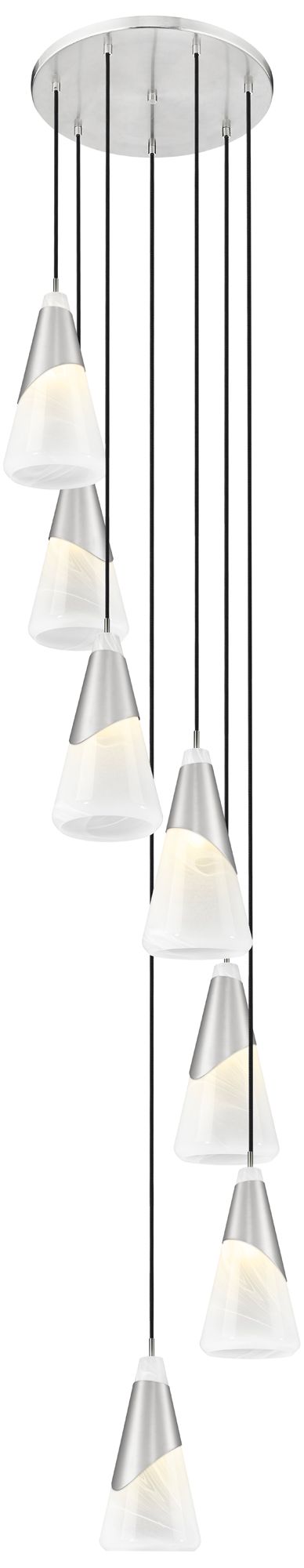 Image 4 Aimie by Z-Lite Brushed Nickel 7 Light Chandelier more views