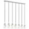 Aimie by Z-Lite Brushed Nickel 7 Light Linear Chandelier