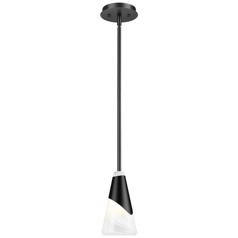 Image 1 Aimie by Z-Lite Matte Black 1 Light Pendant