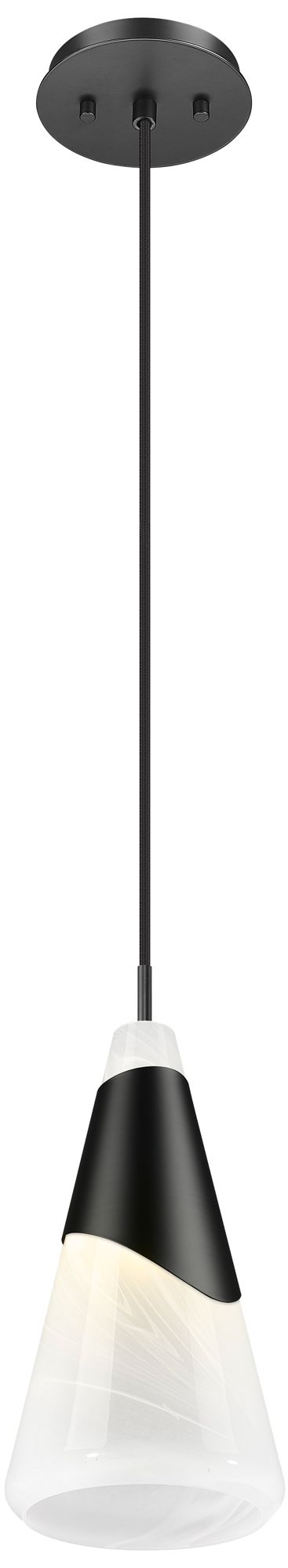 Image 5 Aimie by Z-Lite Matte Black 1 Light Pendant more views