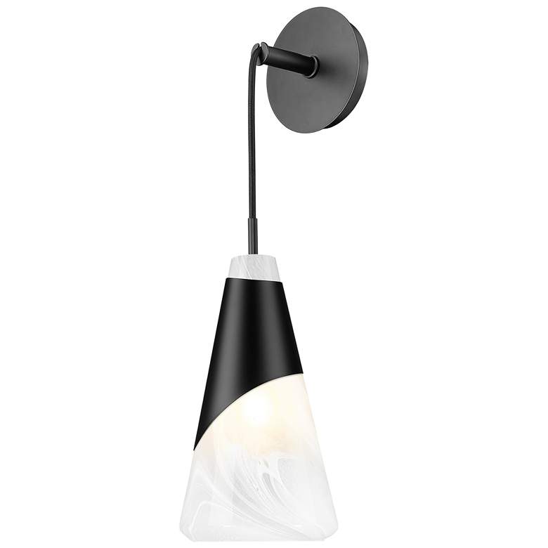 Image 1 Aimie by Z-Lite Matte Black 1 Light Wall Sconce