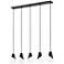 Aimie by Z-Lite Matte Black 5 Light Linear Chandelier