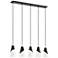 Aimie by Z-Lite Matte Black 5 Light Linear Chandelier